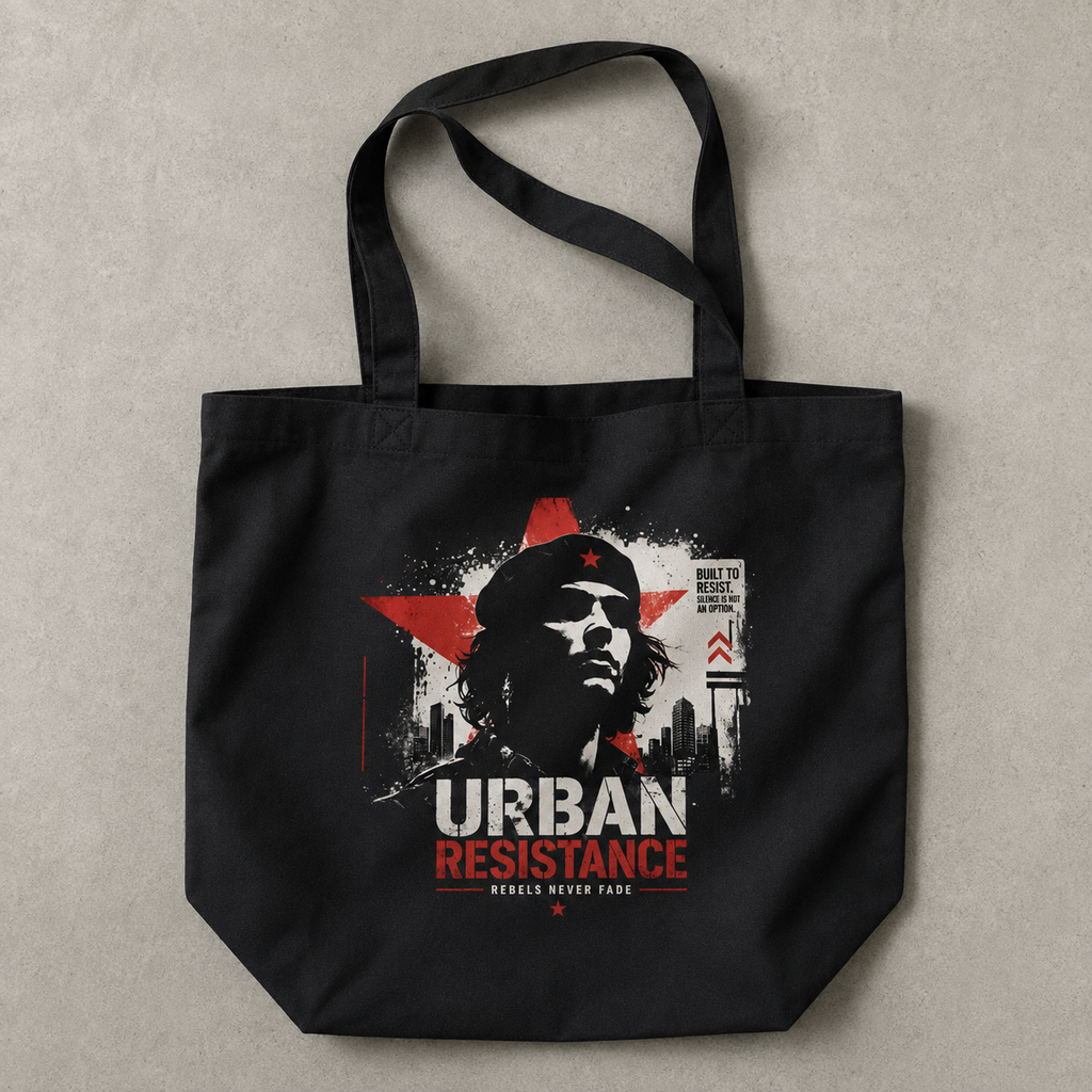 Black Nöiré Urban tote bag, flat front product view