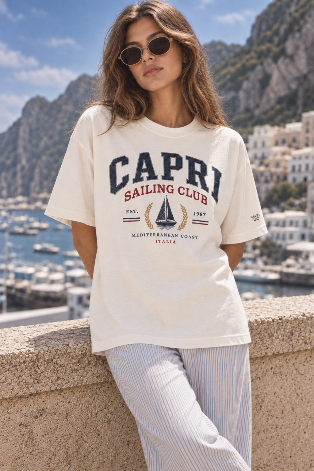 Capri Sailing Club Graphic T-Shirt