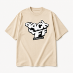 product front view oversized beige graphic t shirt back off design graphic streetwear