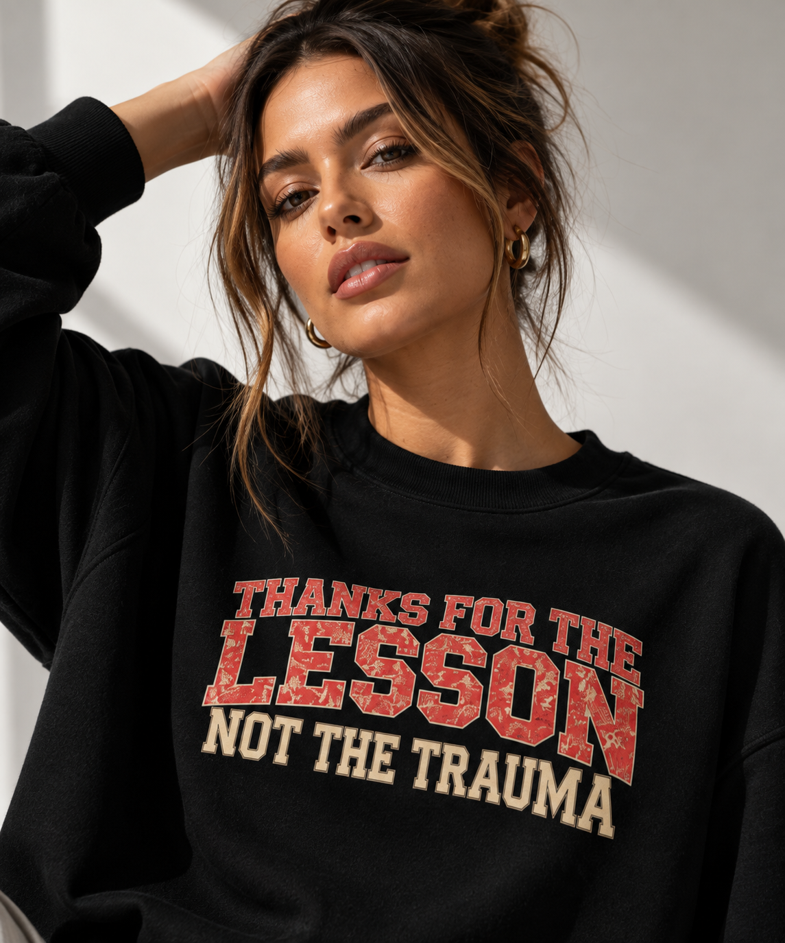 Lesson Not the Trauma Oversized Sweatshirt