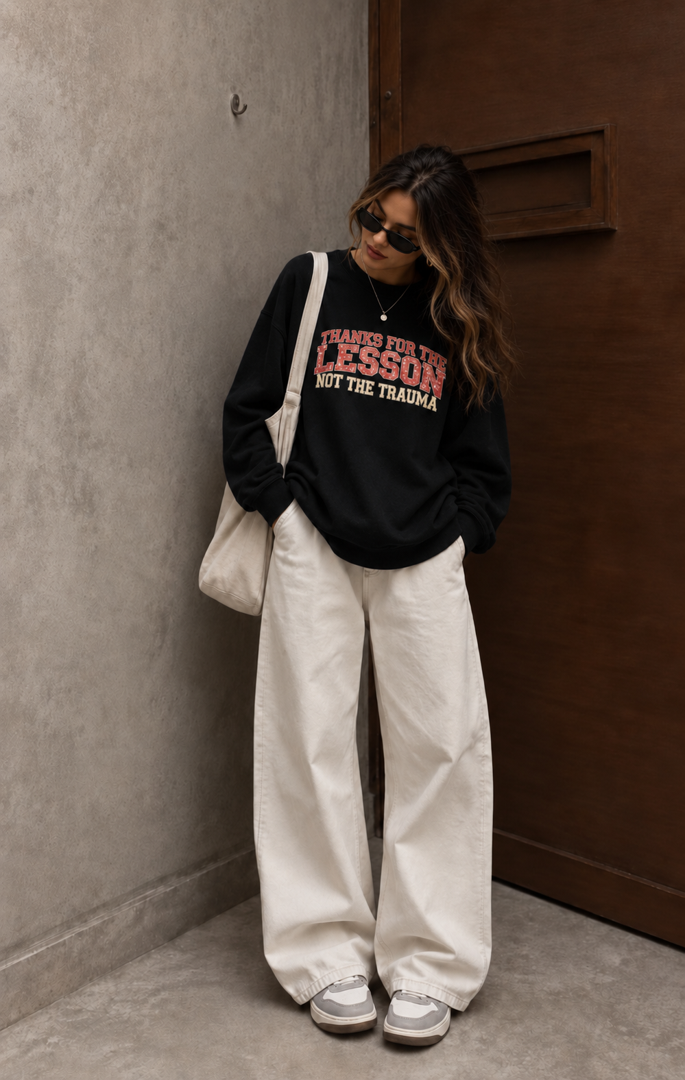 Lesson Not the Trauma Oversized Sweatshirt
