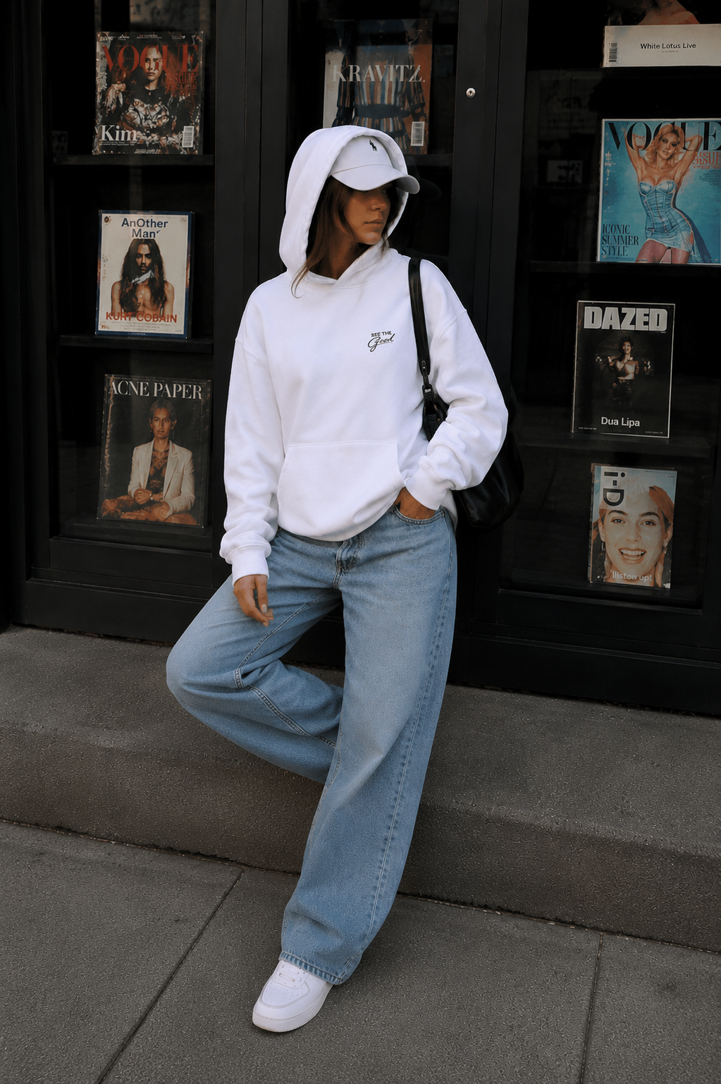 Positive Quote Hoodie See The Good Oversized Hoodie