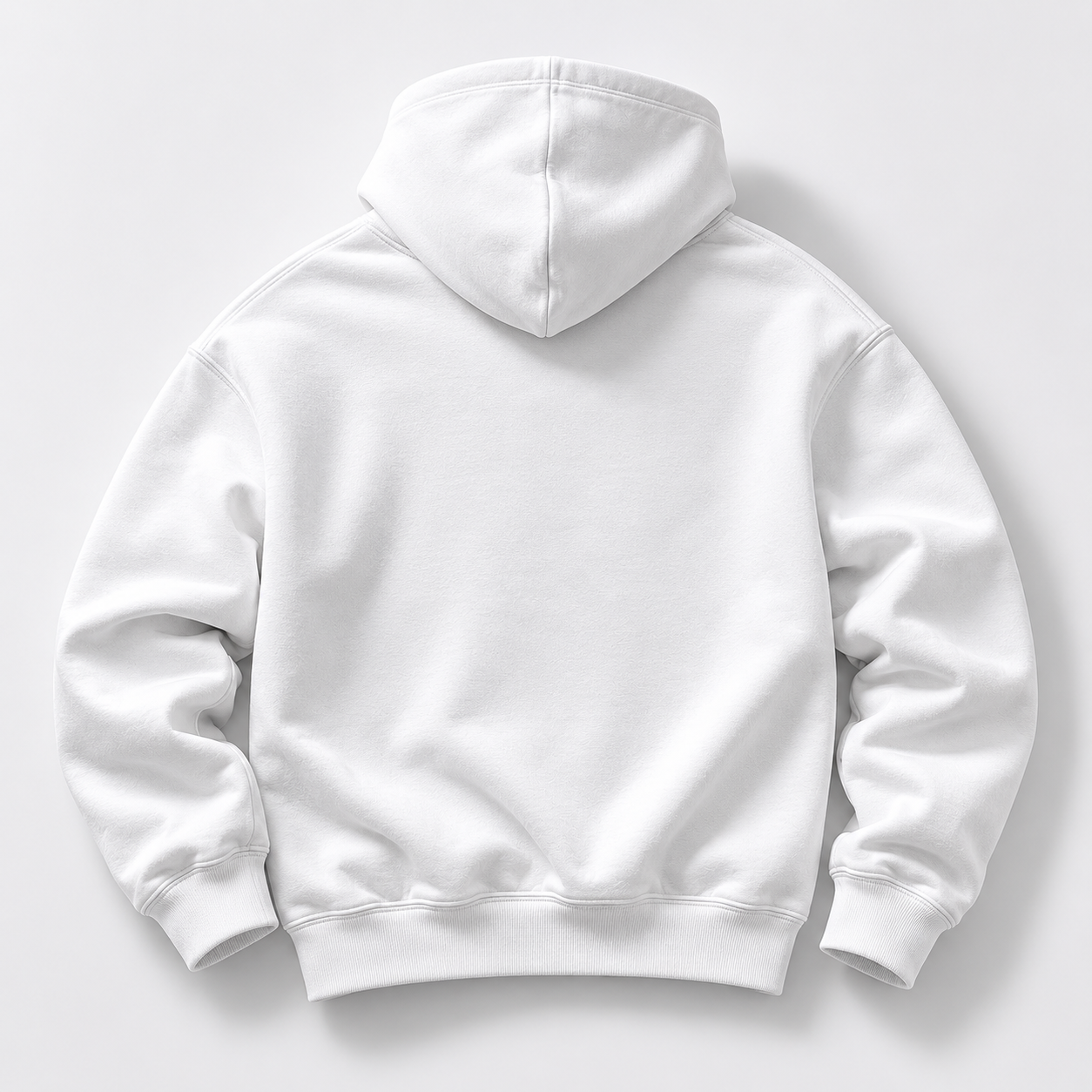 back view oversized white hoodie clean minimal oversized streetwear hoodie