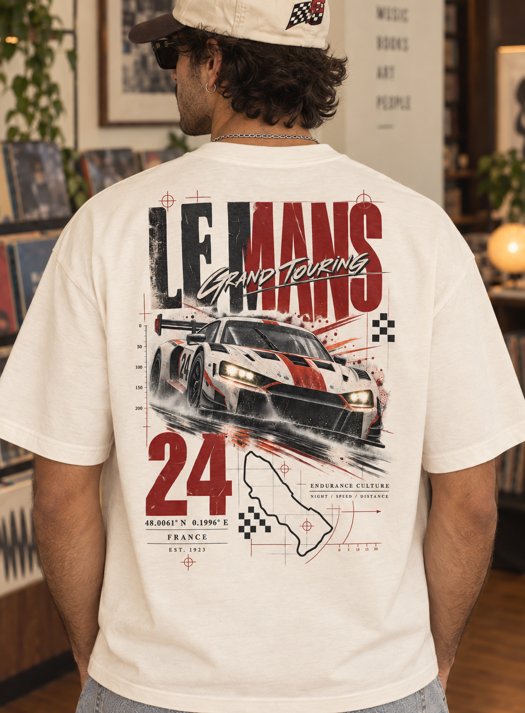 Le Mans 24 Racing Back Print Box Tee
