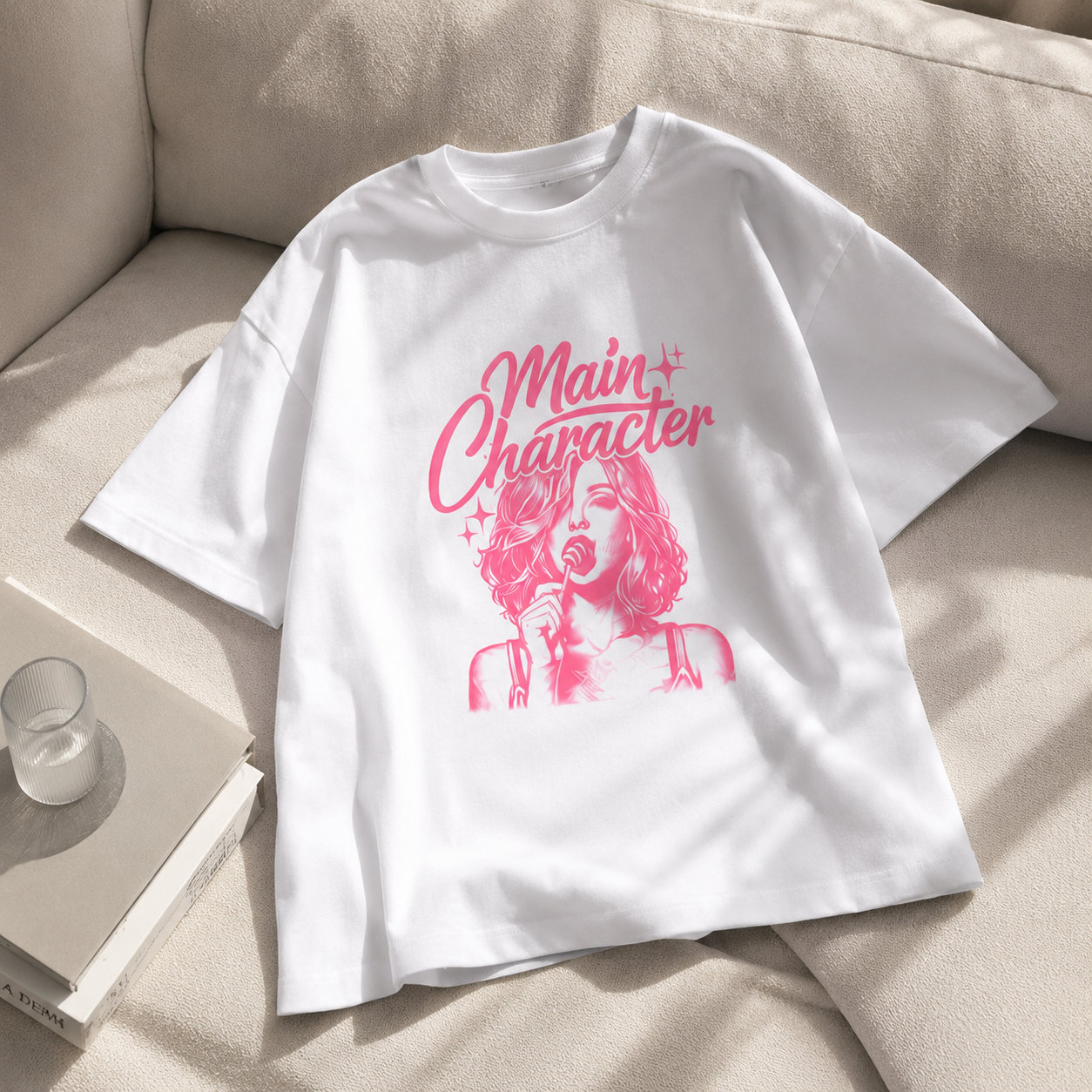 Oversized Main Character Graphic T-Shirt | Noiré