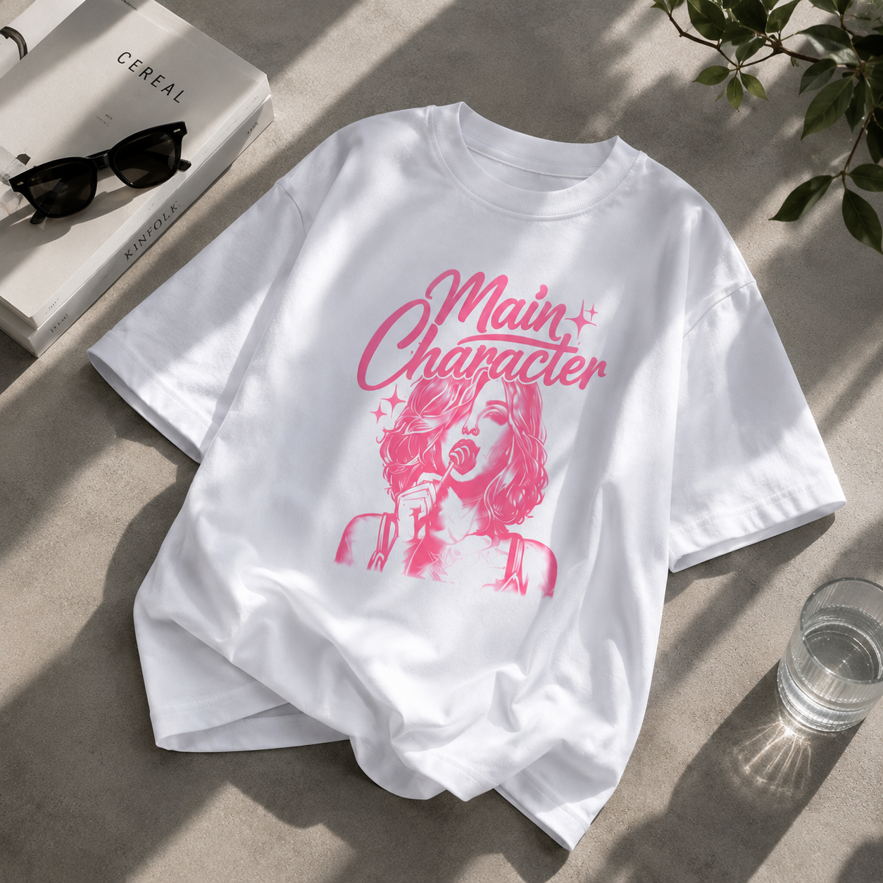 Oversized Main Character Graphic T-Shirt | Noiré