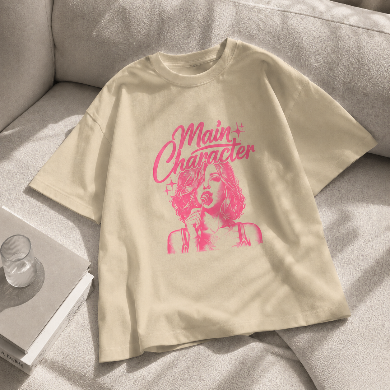 Oversized Main Character Graphic T-Shirt | Noiré
