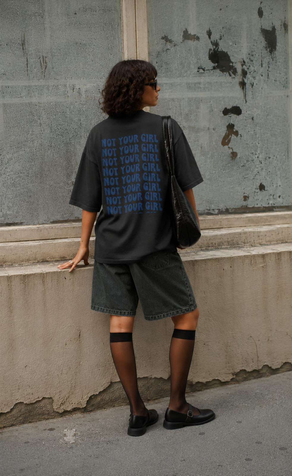 Feminist Graphic T-Shirt Not Your Girl Oversized Tee