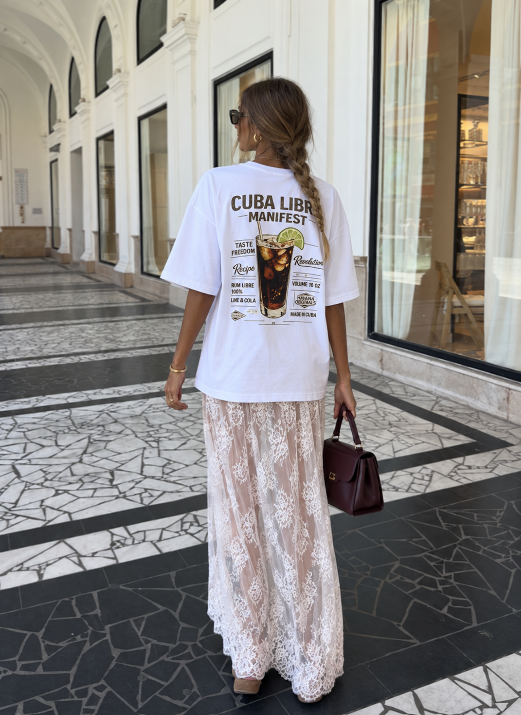 Cuba Libre Manifest Oversized T-Shirt
