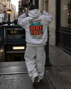Rent Free Statement Oversized Hoodie