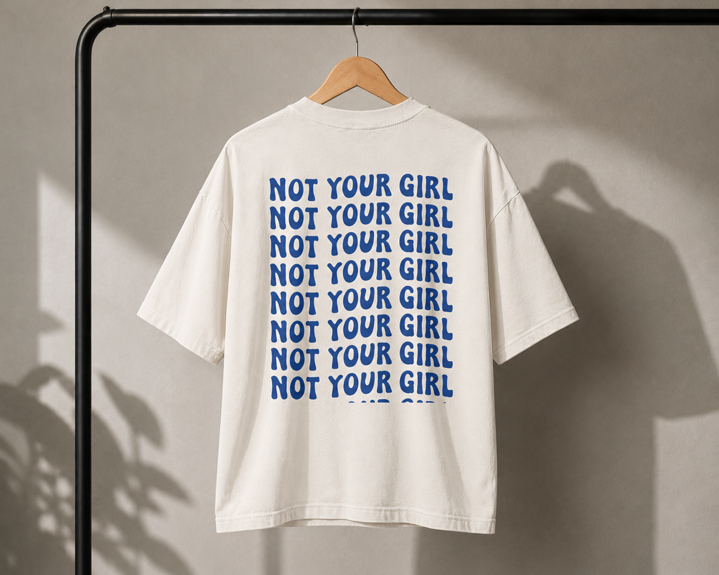 Feminist Graphic T-Shirt Not Your Girl Oversized Tee