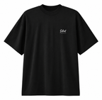 oversized black graphic t shirt with minimalist Silent Struggles chest logo print relaxed fit streetwear fashion