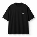 black oversized graphic streetwear t shirt featuring small Silent Struggles chest graphic relaxed urban fashion