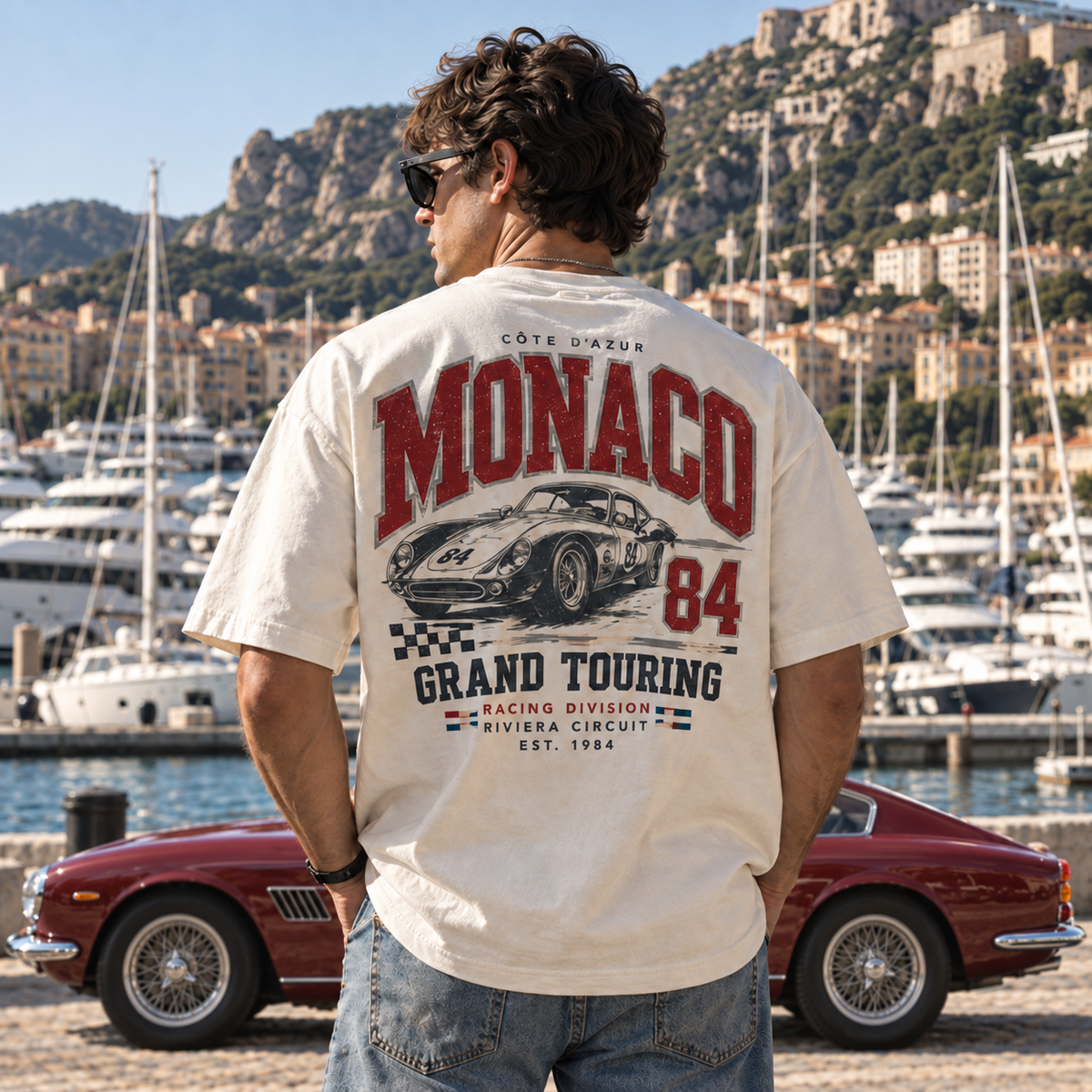 Monaco 84 Grand Touring Back Print Box Tee