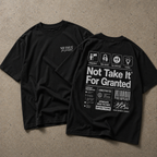 front and back oversized black graphic t-shirt minimalist front logo statement back print streetwear fashion