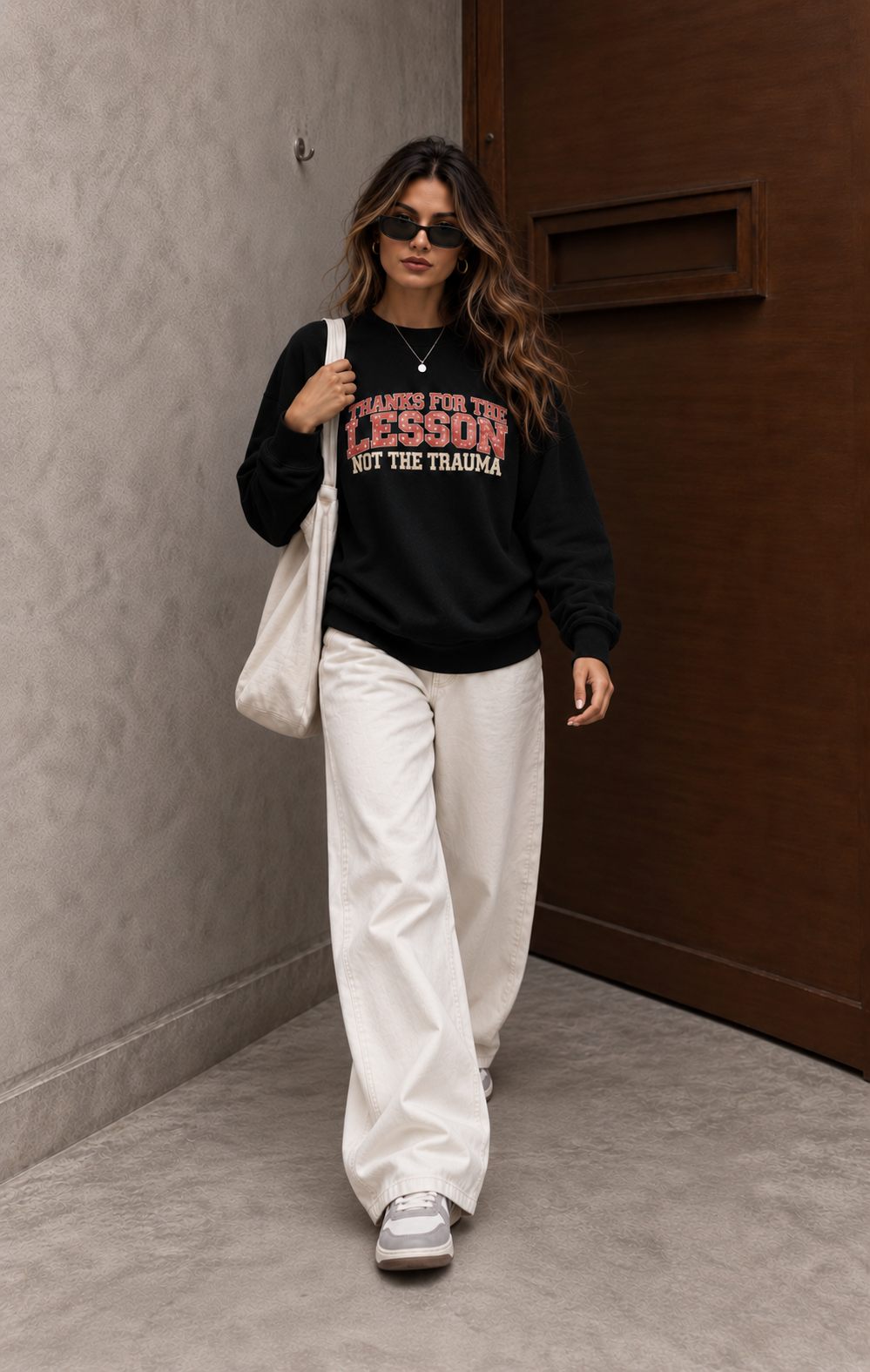 Lesson Not the Trauma Oversized Sweatshirt