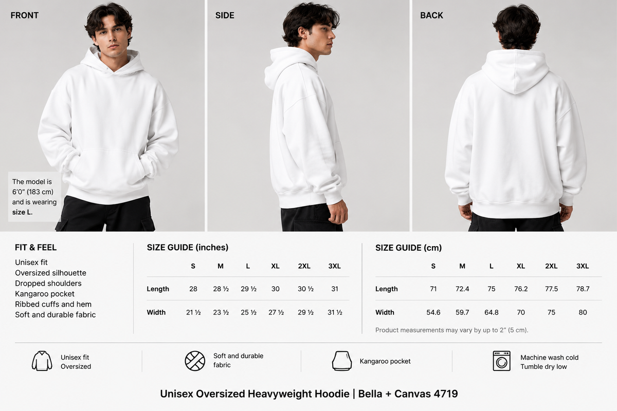Renaissance Statue Back Print Oversized Hoodie
