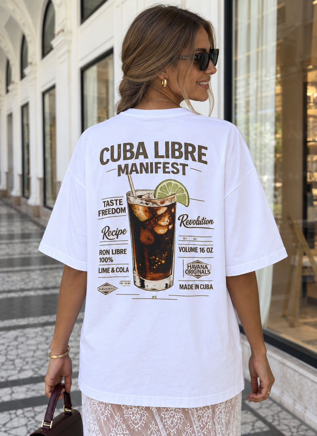 Cuba Libre Manifest Oversized T-Shirt