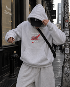 Rent Free Statement Oversized Hoodie