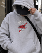 Rent Free Statement Oversized Hoodie
