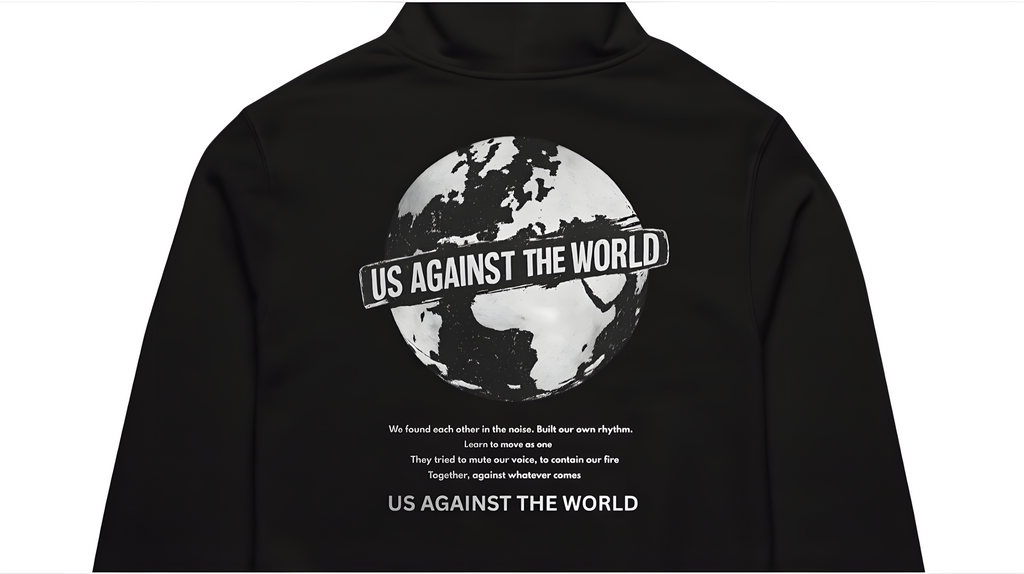 Us Against the World Oversized Hoodie Unisex – Noiré