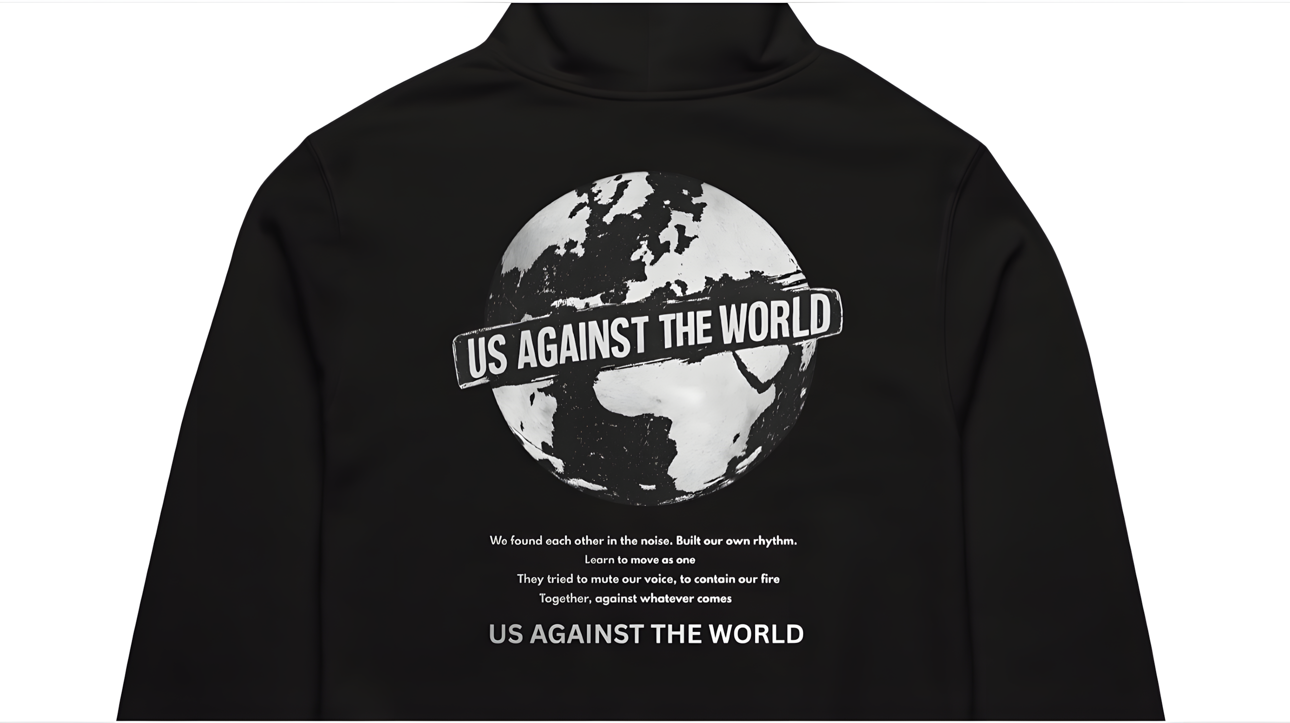 Us Against the World Oversized Hoodie Unisex – Noiré