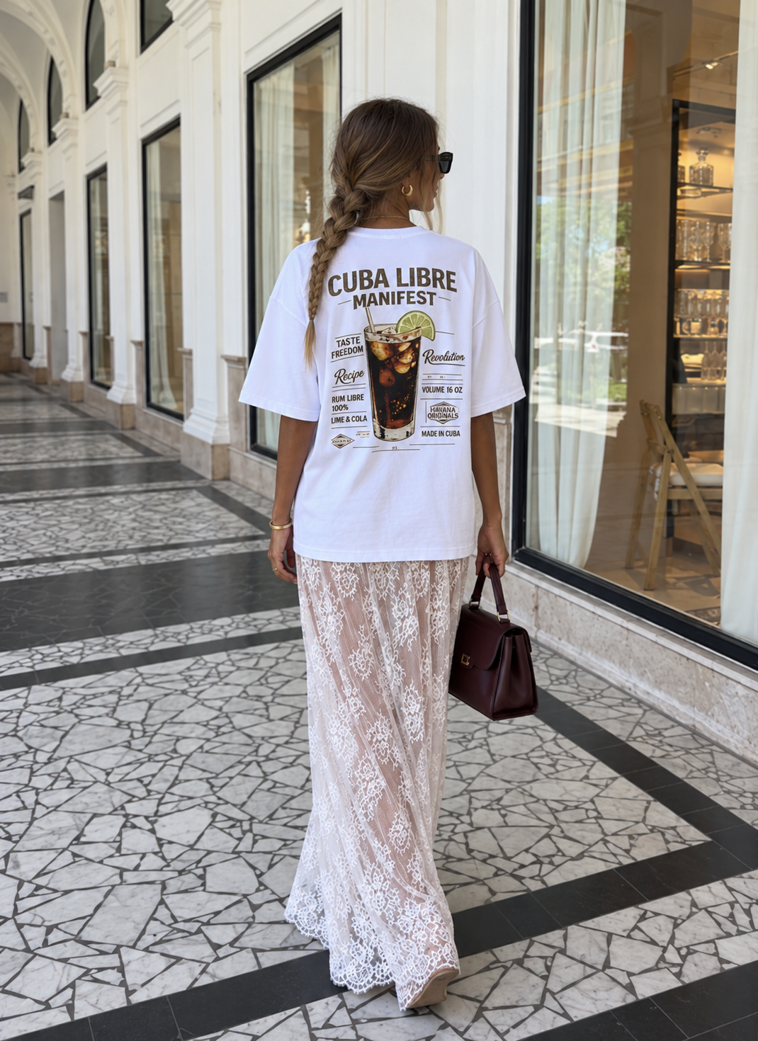 Cuba Libre Manifest Oversized T-Shirt