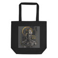 Don’t Pray for More canvas tote bag black front view