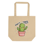 Natural Nöiré cactus tote bag, front product view with long handles