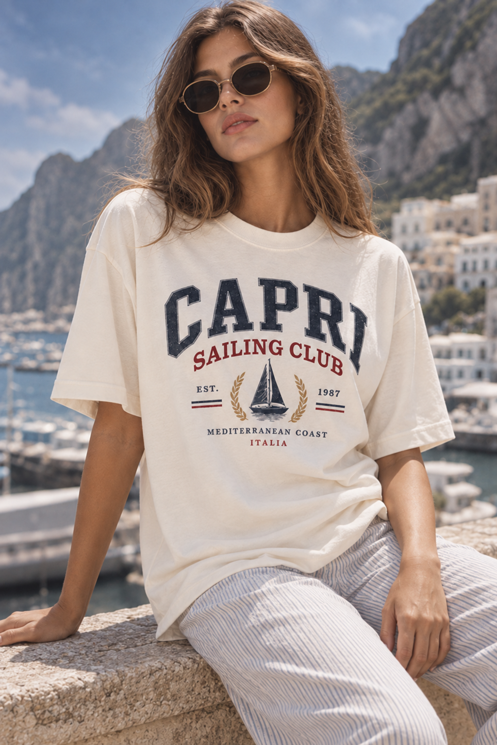 Capri Sailing Club Graphic T-Shirt