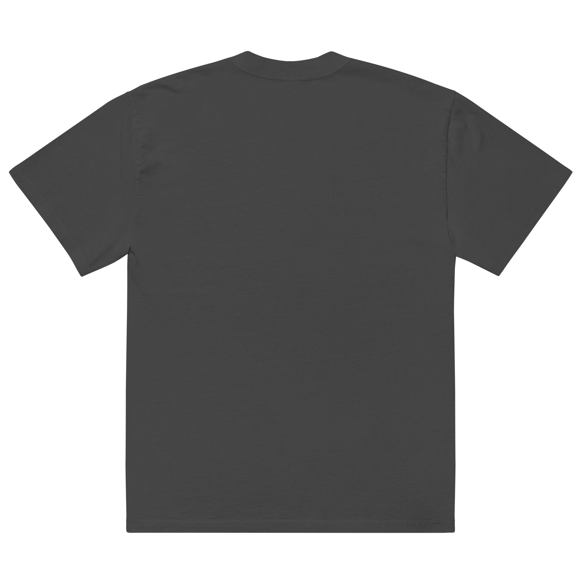 back view faded black oversized streetwear t shirt blank back minimalist streetwear garment