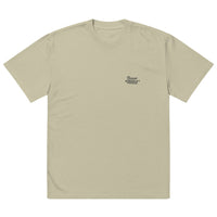 streetwear t-shirt front view with minimal logo detail
