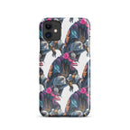 product front view cyberpunk streetwear phone case futuristic urban graphic accessory
