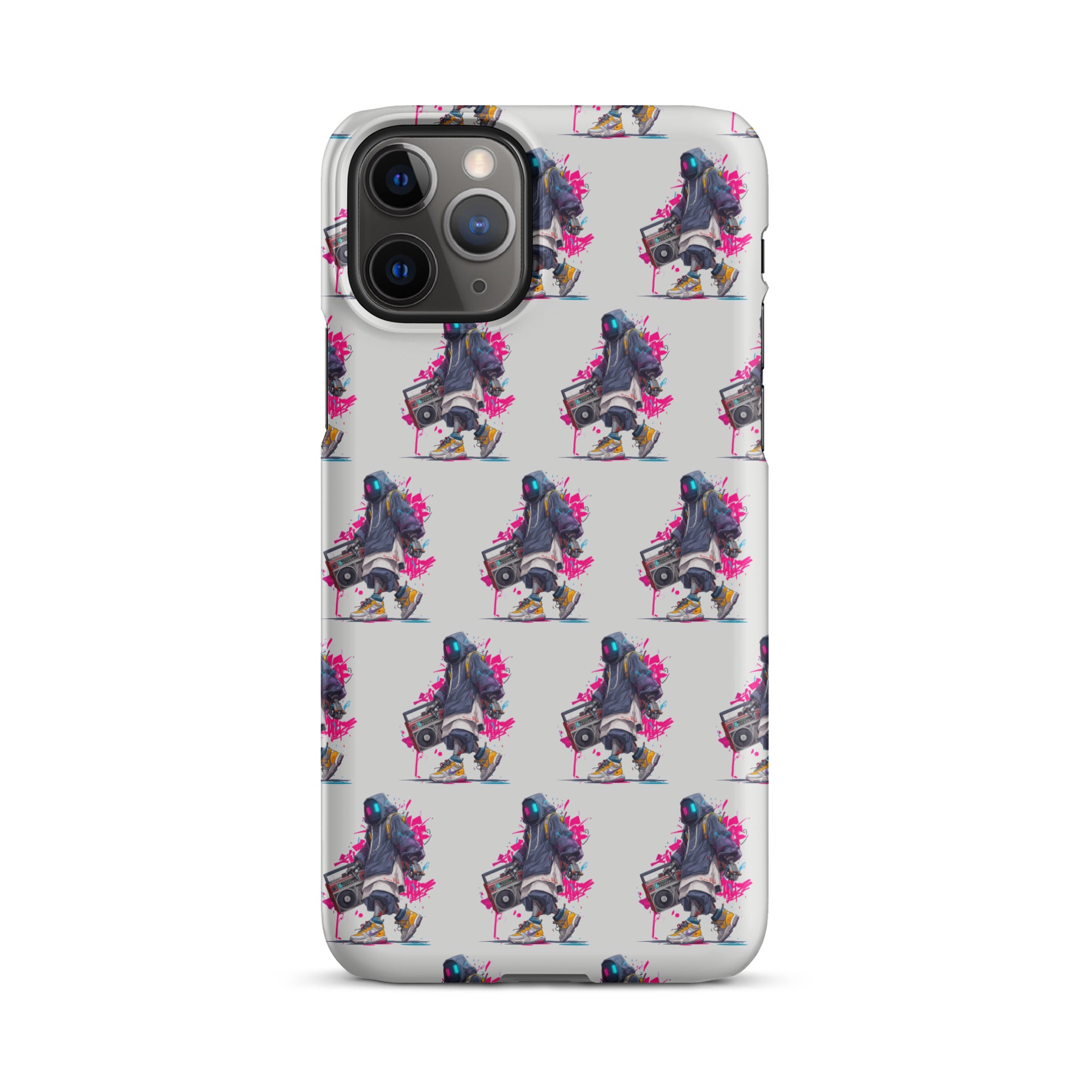 MagSafe iPhone case Spray Code colorful street art pattern studio view