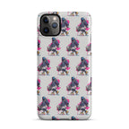 Spray Code iPhone case MagSafe compatible graffiti pattern close up