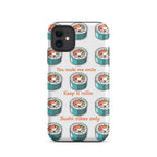 product front view cute sushi phone case kawaii foodie sushi vibes accessory