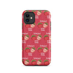 product front view cute strawberry phone case kawaii pink fruit aesthetic accessory