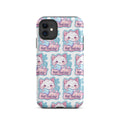 Not Today Kitty MagSafe iPhone case pastel kitten pattern design front view
