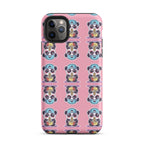 Panda Vibe iPhone case MagSafe compatible repeating panda artwork