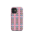Cute panda pattern MagSafe iPhone case Panda Vibe front view