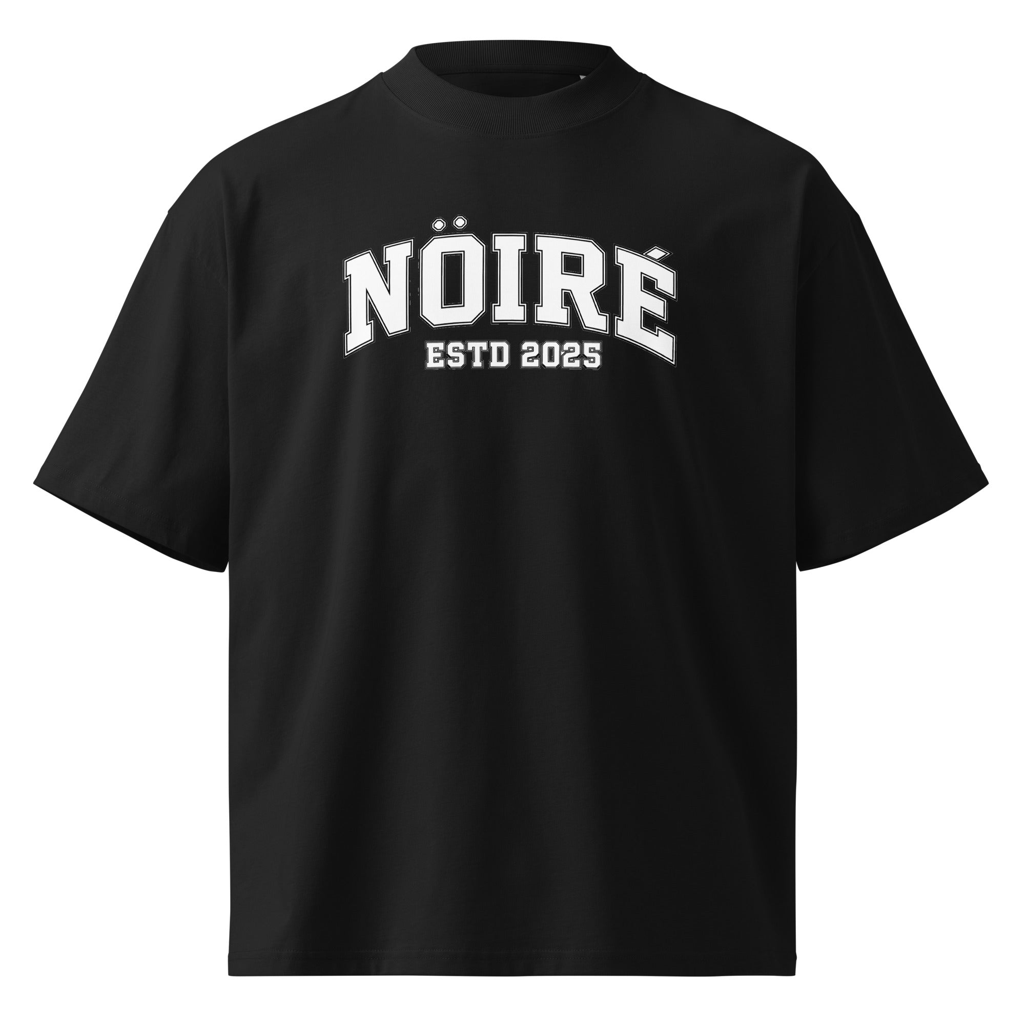 Black Nöiré graphic t-shirt product view, front