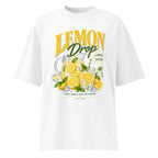 product clean front mockup white relaxed fit lemon drop lemonade graphic t shirt summer streetwear fashion