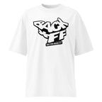 product clean front view oversized white graphic t shirt back off typography graphic streetwear