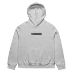 unisex streetwear hoodie front view with minimalist chest logo and coffee club typography design
