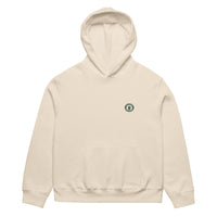 unisex streetwear hoodie front view with minimalist chest logo
