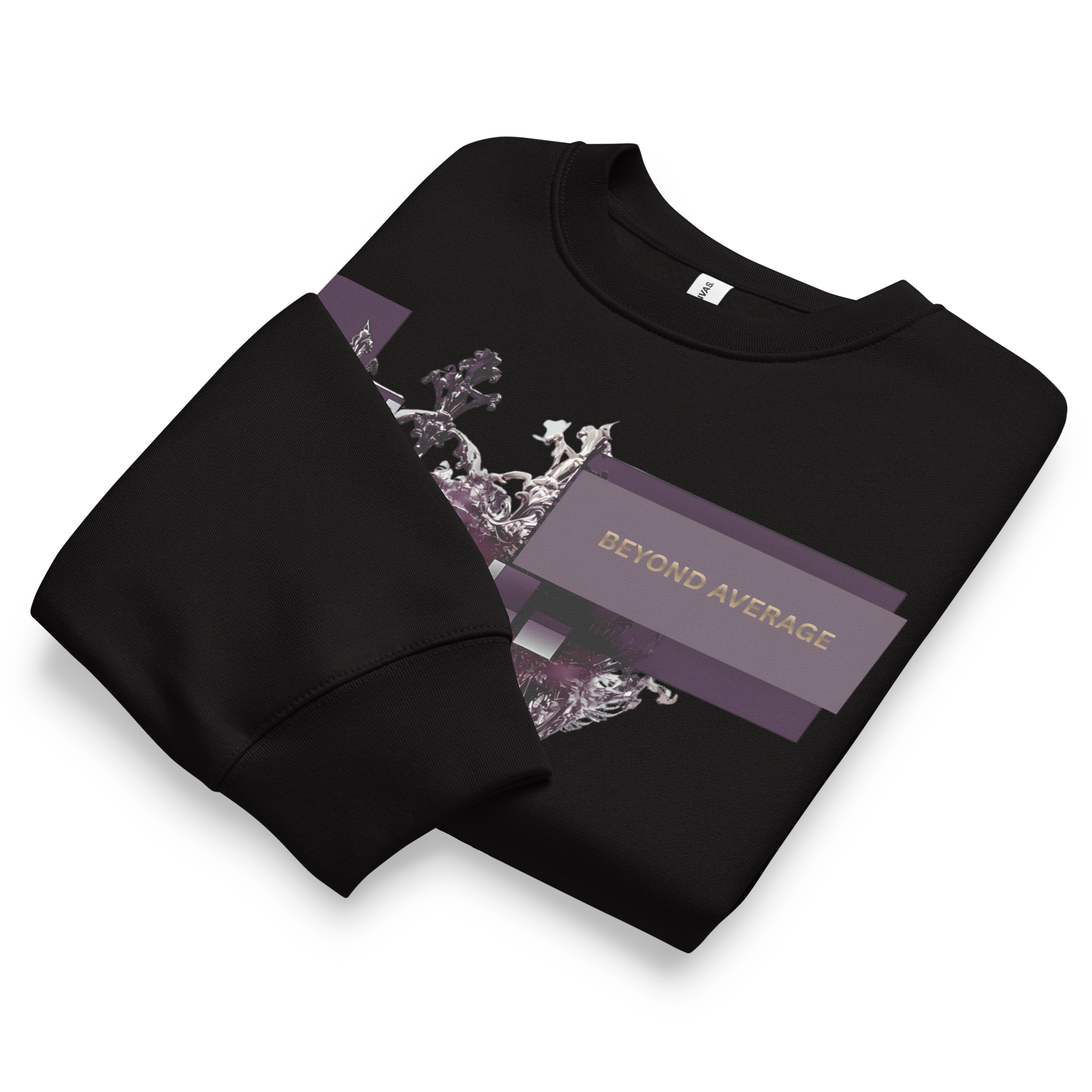 Beyond Average Crown Sweatshirt – Oversized Graphic Streetwear Crewneck