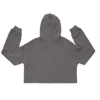 oversized gray cropped hoodie back view minimal streetwear fashion