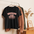 product hanging display black minimalist graphic t shirt monaco heritage resort aesthetic streetwear fashion